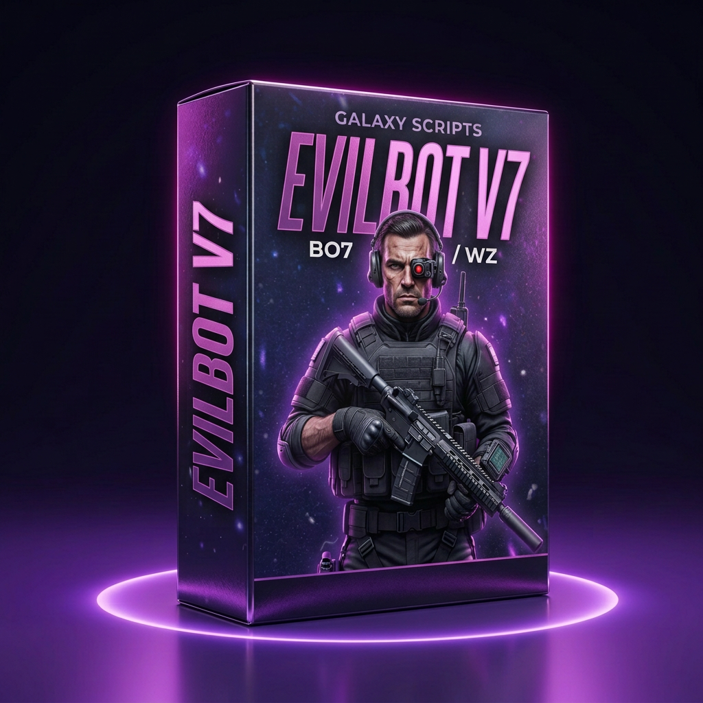 Boîte Galaxy Scripts EvilBot V7 photoréaliste